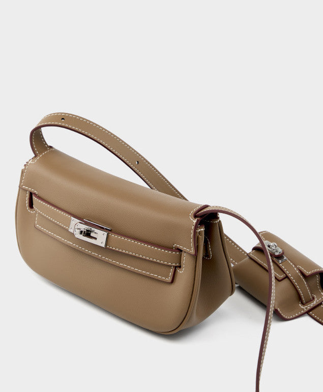 Mini Saddle Crossbody Bag for Women - Small Leather Shoulder Purse with Adjustable Strap - Perfect for Travel, Shopping & Everyday Use