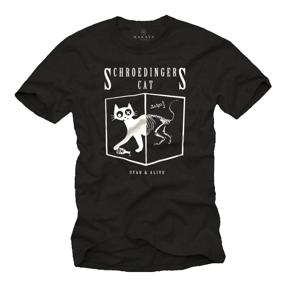 Schrodinger's Cat T-Shirt | Funny Quantum Physics Science Lover Gift | Perfect for Science Nerds, Students & Teachers