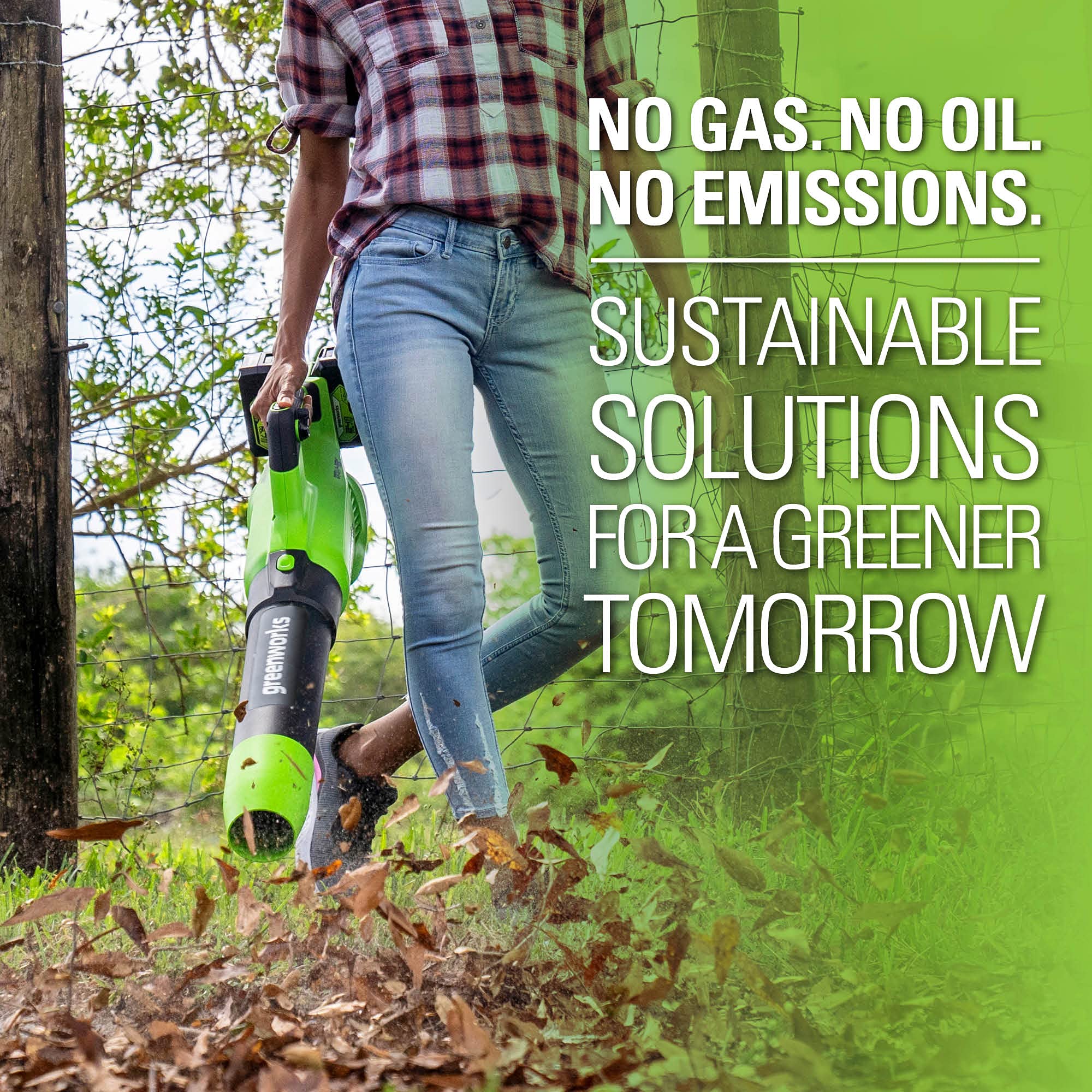 Greenworks 48V Cordless Axial Leaf Blower Kit with 2 x 24V 2Ah USB Batteries & 4A Dual Port Charger - Powerful Yard Cleanup for Leaves, Grass Clippings & Debris