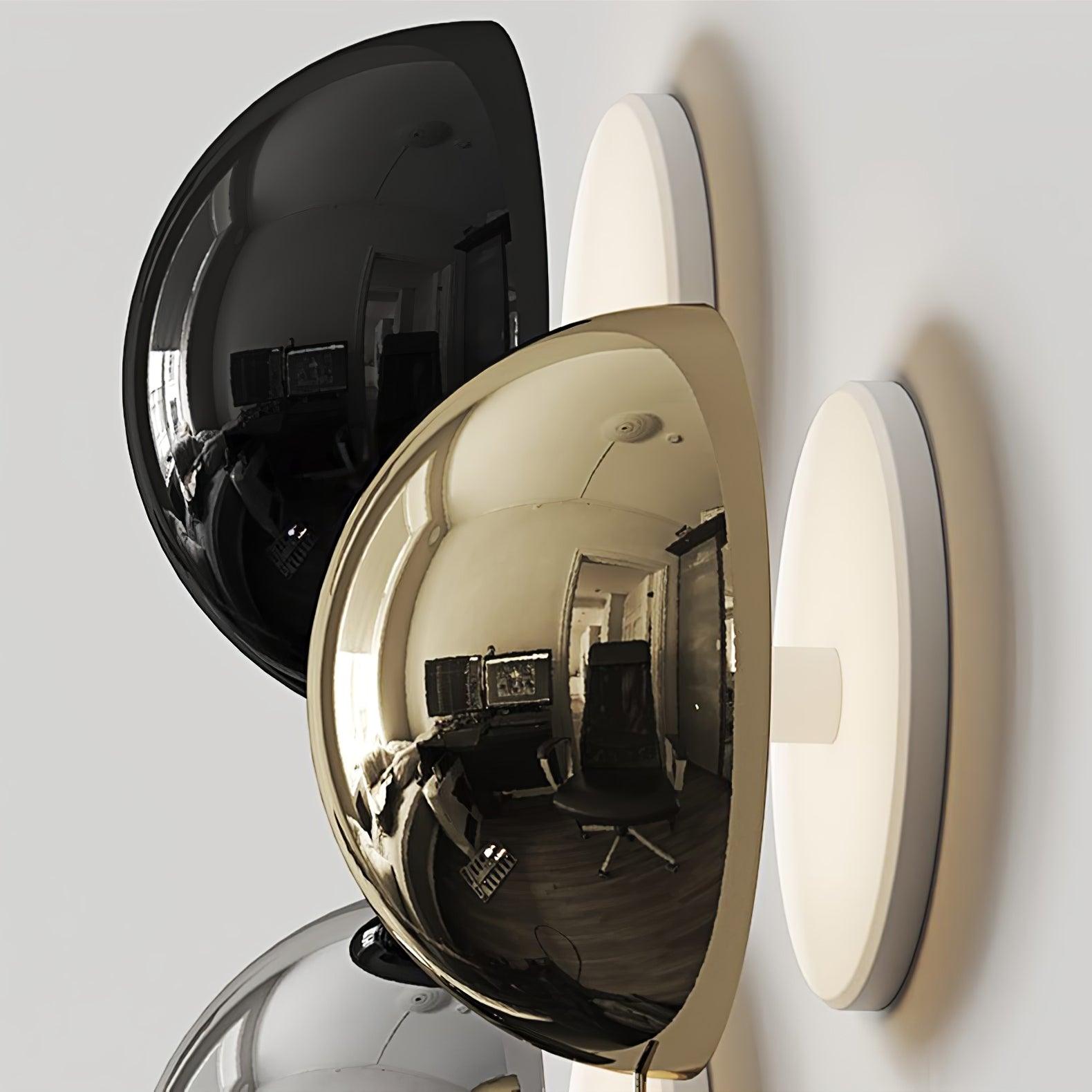 Elegant Aurum Sphere Wall Sconce - Modern Gold LED Light Fixture for Living Room, Bedroom, or Hallway Decor