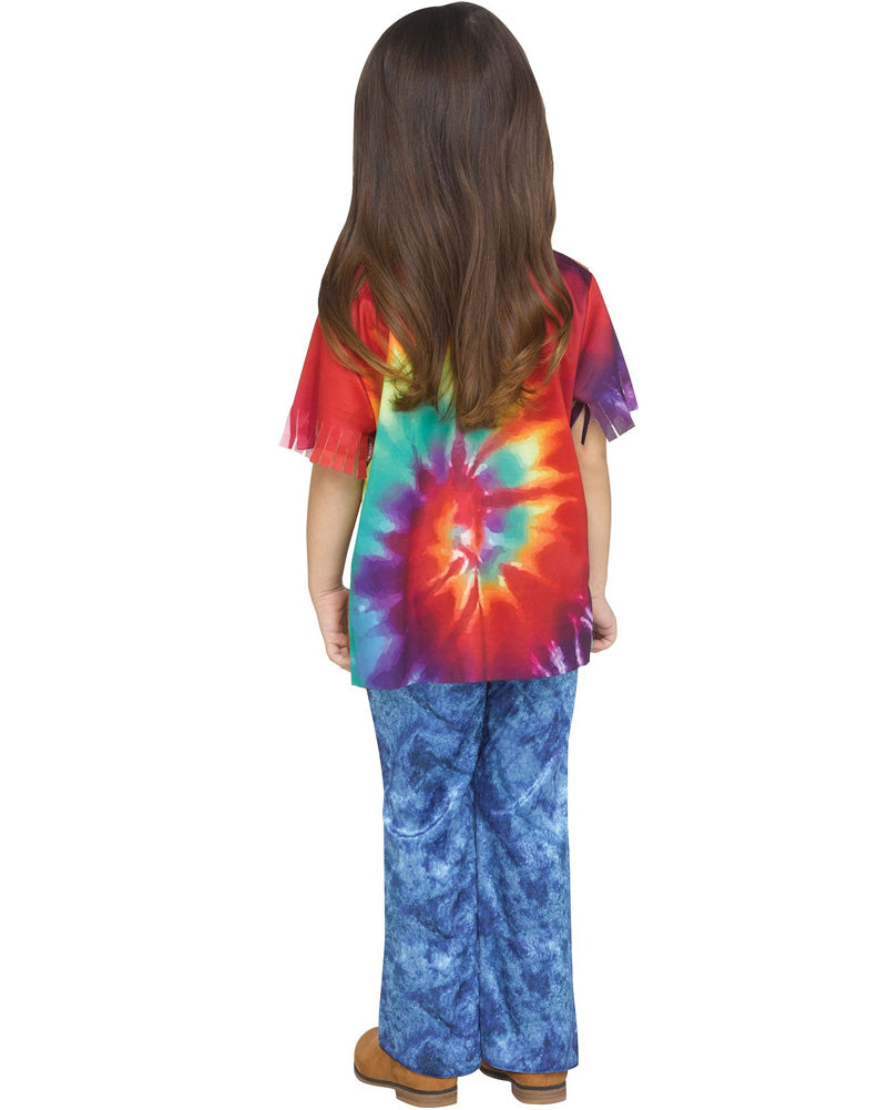 Groovy 60s Baby Girl Toddler Costume - Retro Hippie Outfit for Dress Up, Halloween & Themed Parties