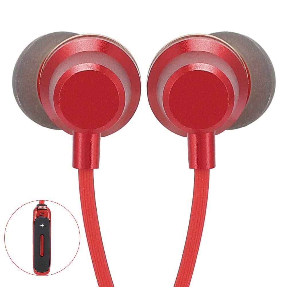 Sutinna Wireless Bluetooth Earbuds with 3-Key Control, Secure Fit Sports Earphones for Running, Gym & Workouts - Red (Ideal for Fitness, Commuting & Outdoor Activities)