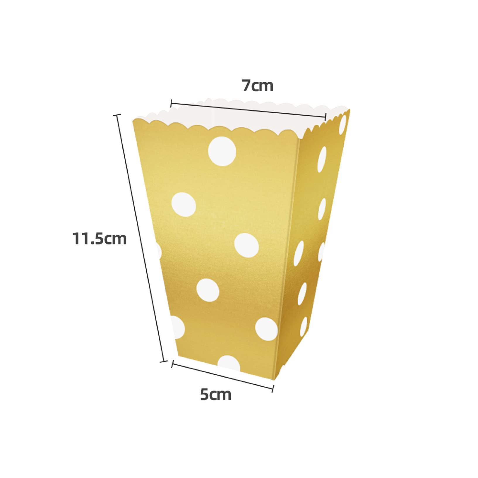 6-18 Pcs Popcorn Box Set - Perfect for Candy, Snacks, Biscuits & Potato Chips | Christmas, Birthday, Movie Night & Party Favors | Reusable Gift Packaging for Kids & Adults