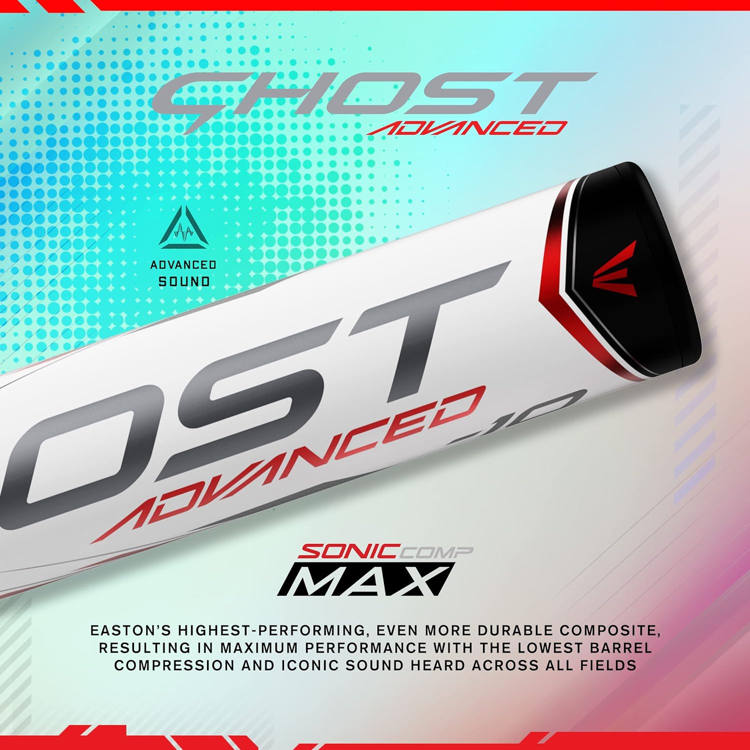 Easton Ghost Advanced Fastpitch Softball Bat - 2-Piece Composite Design | NFHS & USSSA Approved for All Fields | 9 Size | Perfect for Competitive Games & Training Sessions