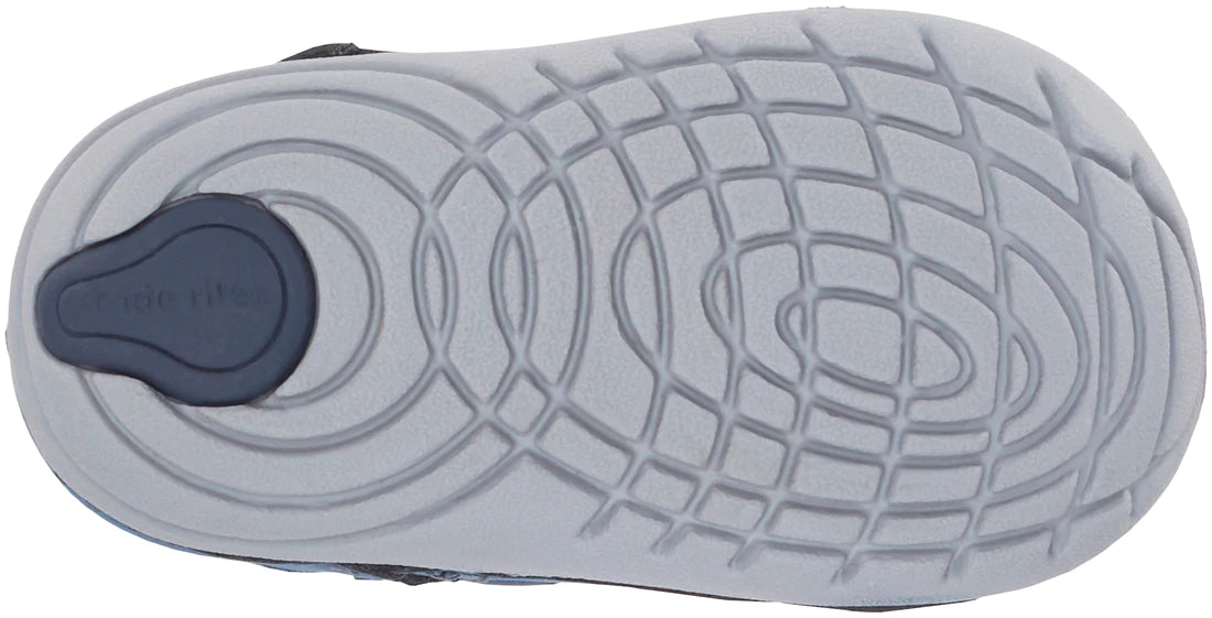 Stride Rite Dark Blue Sonny Soft Motion Baby Sandals for Boys & Girls - Comfortable Walking Shoes for Toddlers, Perfect for Beach, Park & Summer Outings