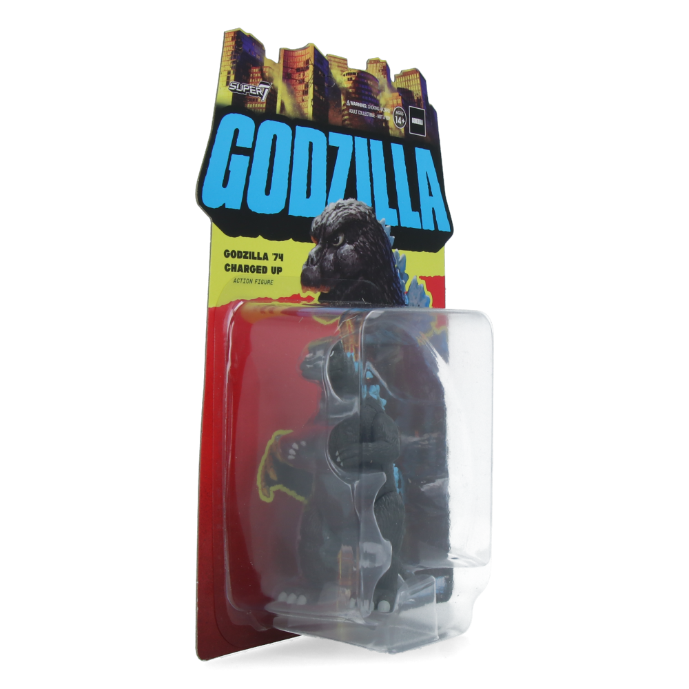 Godzilla 1974 (Charged Up) Toho ReAction Figure - Classic Japanese Kaiju Collectible Toy for Anime Fans & Movie Lovers - Perfect for Display, Gifts & Action Figure Collections