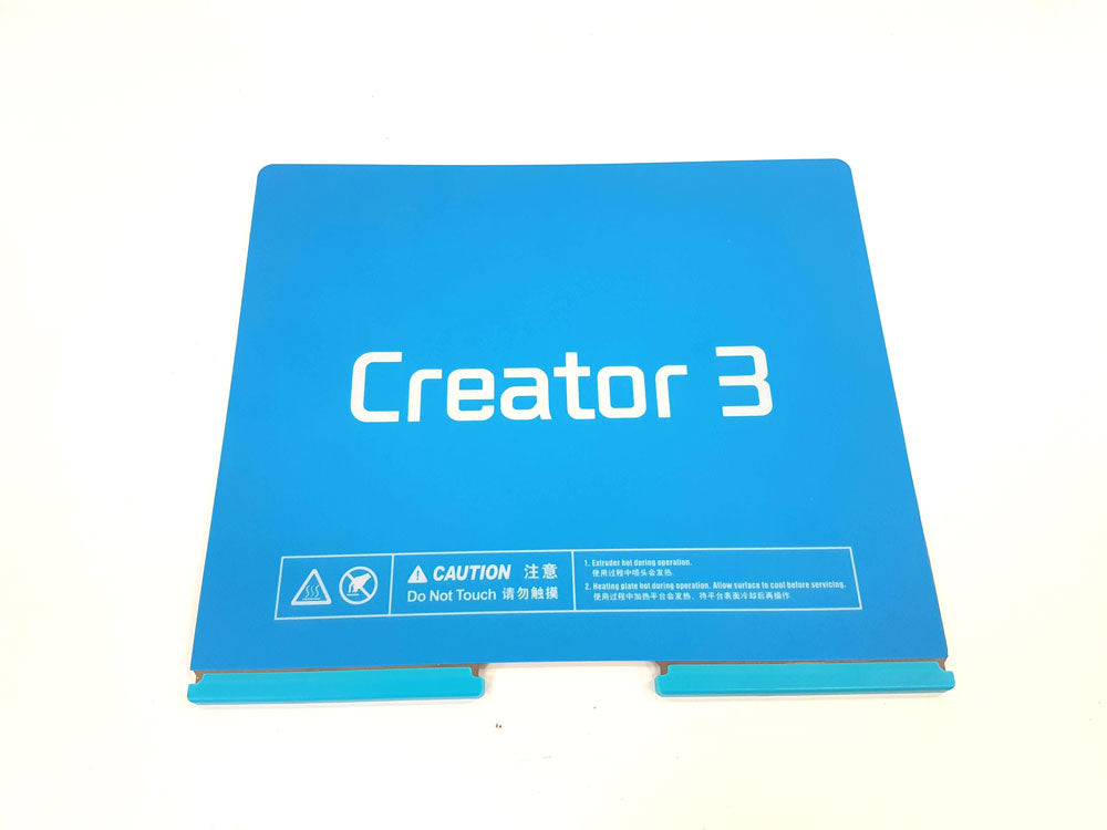 FlashForge Creator 3 Pro 3D Printer Flexible Magnetic Build Plate - Removable Heated Bed for Easy Print Removal | Perfect for PLA, ABS, PETG Filaments | Ideal for Home, School & DIY 3D Printing Projects
