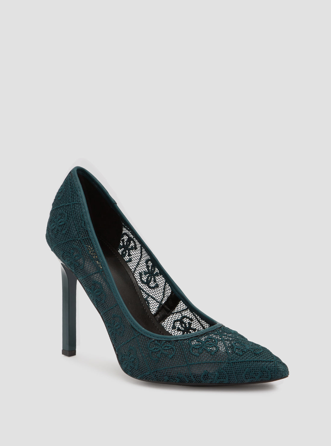 Green Seannay Logo Pumps - Women's Fashion High Heels for Office, Party & Special Occasions
