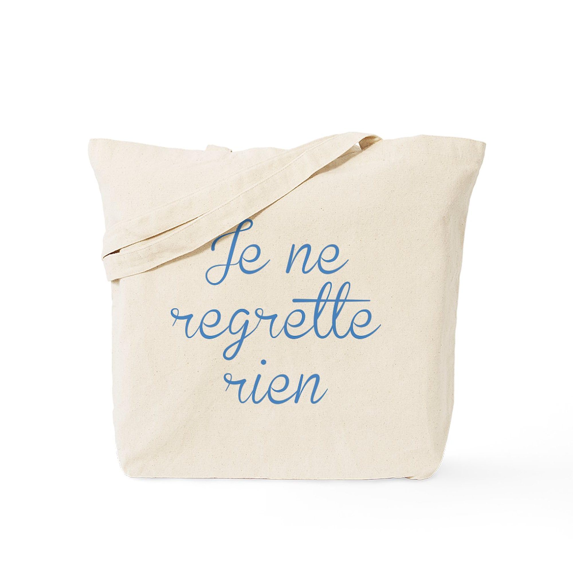 Je Ne Regrette Rien Tote Bag - Natural Canvas Reusable Shopping Bag for Groceries, Beach & Daily Use | Eco-Friendly & Durable