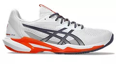 ASICS Men's Solution Speed FF 3 Tennis Shoes - White/Greyish Purple - Lightweight Performance Court Shoes for Competitive Play & Training