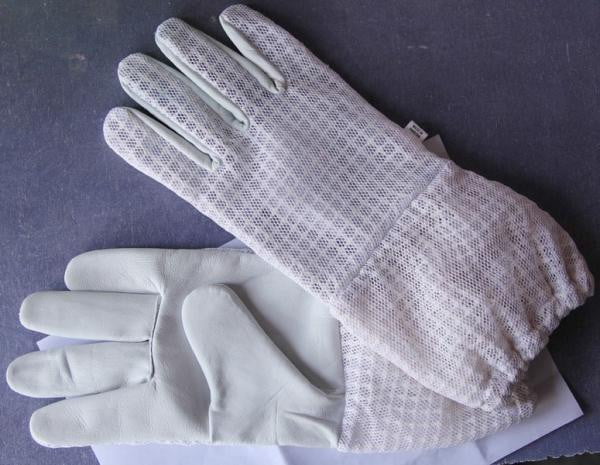 OZ ARMOUR 3-Layer Mesh Ventilated Cowhide Gloves for Motorcycle Riding, Construction Work & Outdoor Activities - Durable & Breathable Leather Gloves