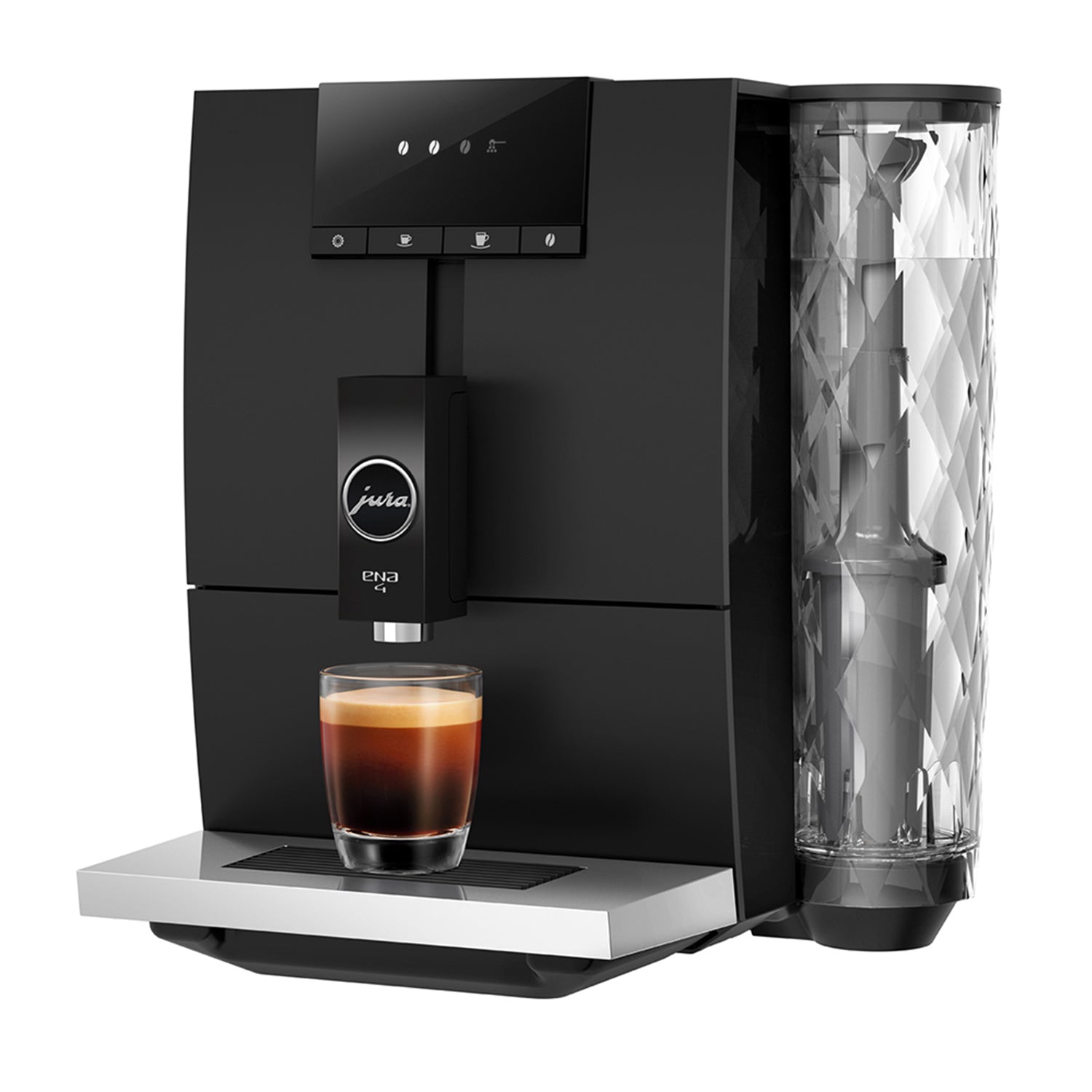 Jura ENA 4 Automatic Espresso Machine - Metropolitan Black (Model #15374/#15518) | Premium Coffee Maker for Home & Office Use