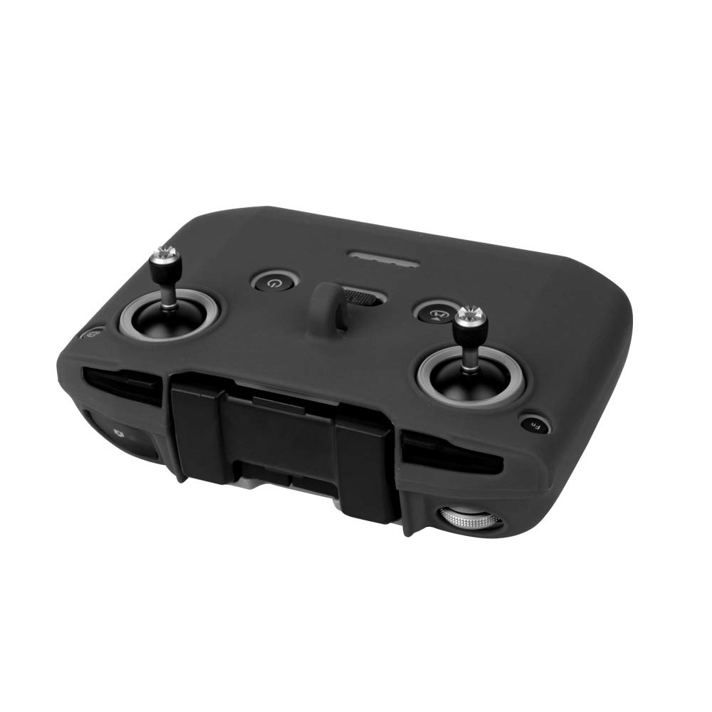 DJI Mavic Air 2 Remote Controller Cover - Silicone Protective Case with Lanyard (Black) for Safe Drone Flying