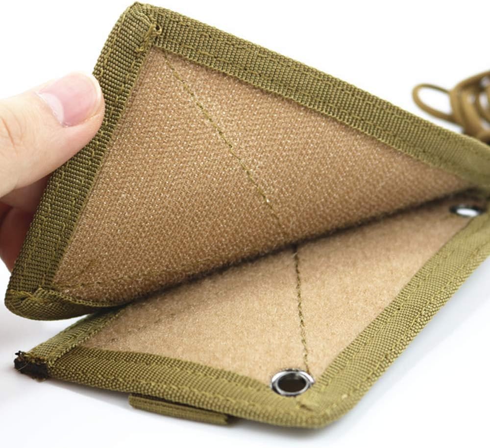 Tactical ID Card Holder with Hook - Credit Card Organizer Neck Lanyard & Key Ring for Badges | Perfect for Security Guards, Nurses, and Outdoor Enthusiasts