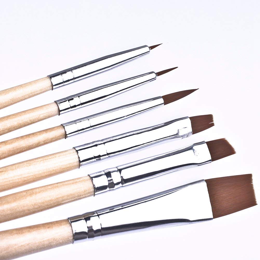 6Pcs/Set IMAGIC Professional Makeup & Body Paint Brushes - Colorful Cosmetic Art Painting Tools for Face & Body - Perfect for Halloween, Costume Parties & Creative Makeup Designs