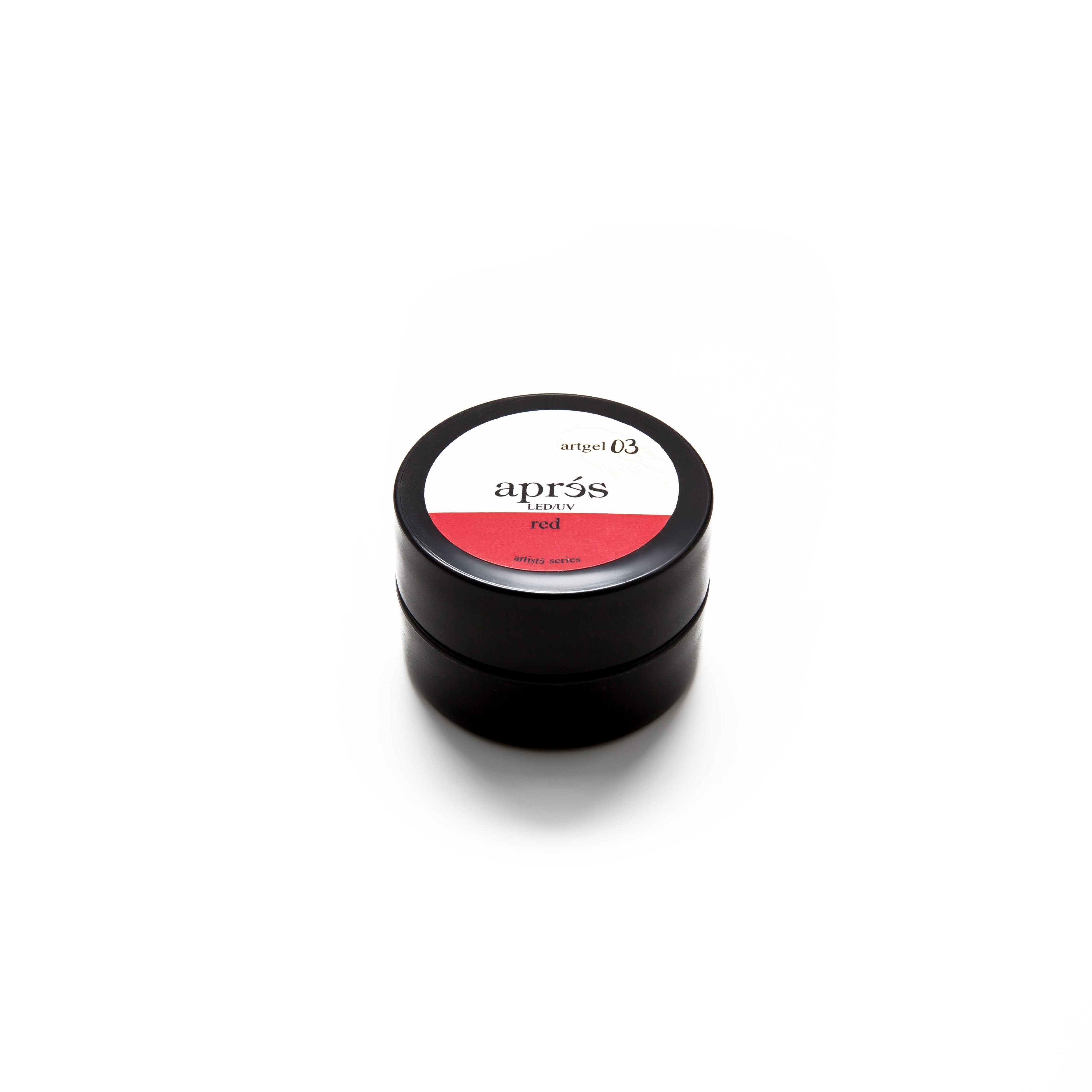 Apres Artist Art Gel - Professional Nail Art Gel Polish in Vibrant Red | Perfect for Salon, DIY Manicures & Nail Art Designs