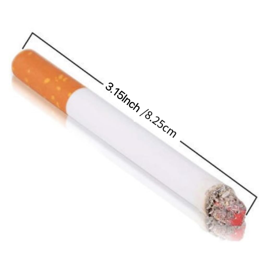 12 Pack of 3.25 Inch Realistic Fake Cigarettes - Durable Faux Cigs for Themed Parties, Halloween Costumes, Theater Performances & Movie Props