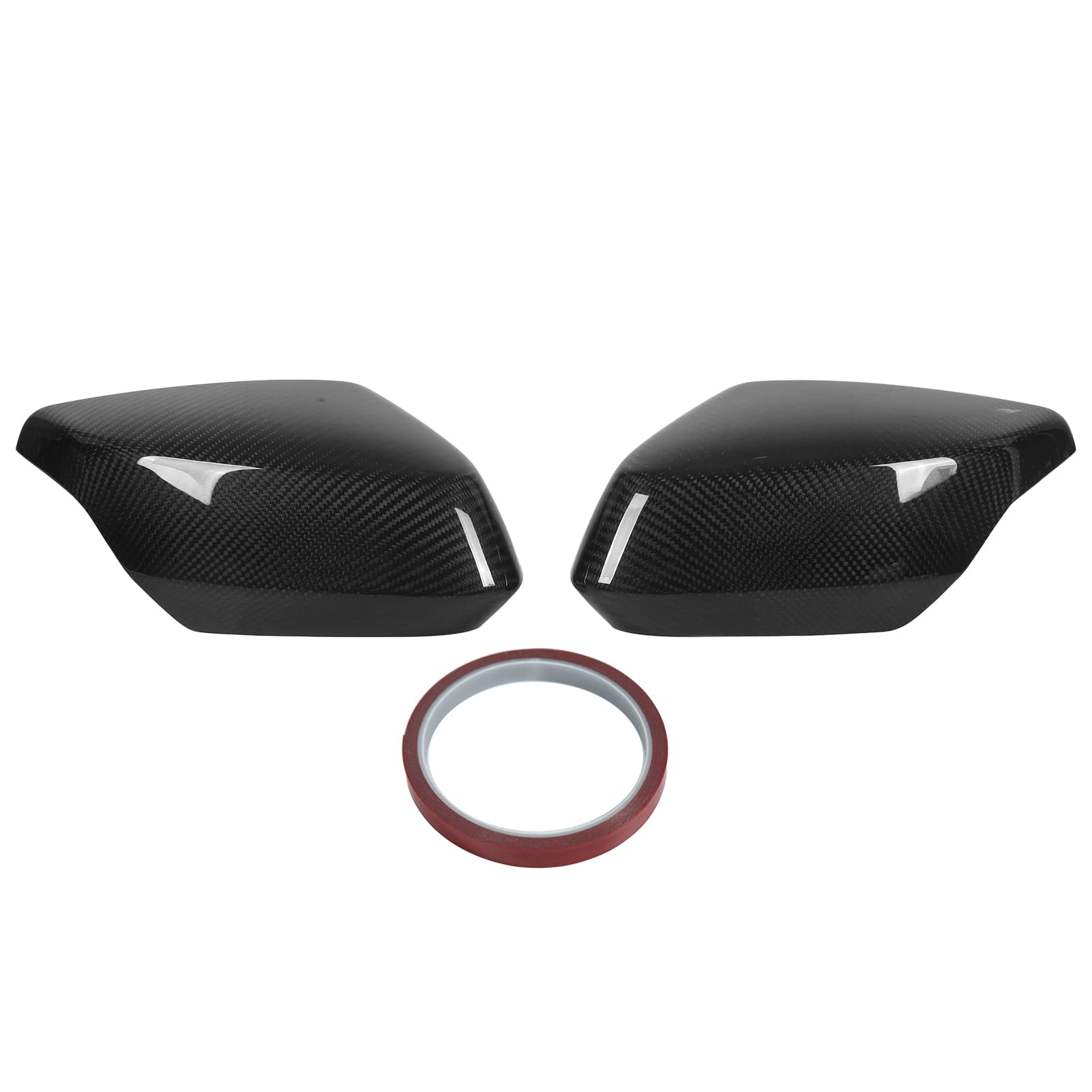 Carbon Fiber Side Mirror Covers for C8 Z51 (2020-Up) - Pair of Replacement Door Mirror Caps, Decorative Trim for Chevrolet Corvette - Enhances Style & Aerodynamics