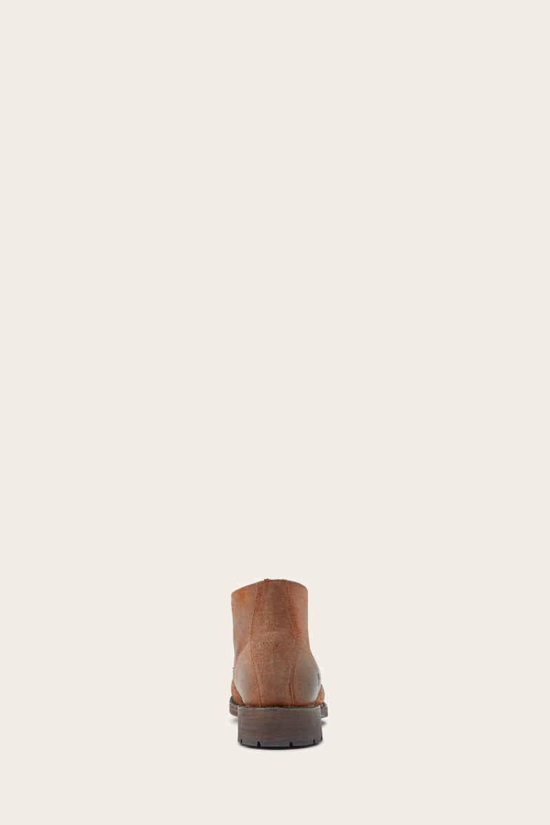 Bowery Chukka Boots for Men - Brown Leather Casual Shoes | Comfortable & Stylish for Work, Travel & Everyday Wear
