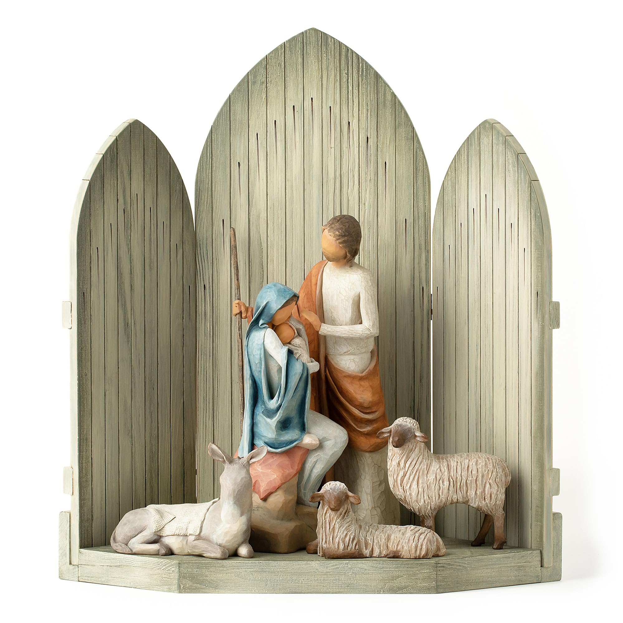 Willow Tree The Christmas Story Complete Large-Scale 6-Piece Nativity Set - Handcrafted Religious Figurines for Holiday Home Decor & Church Displays - Perfect for Christmas Celebrations, Gift Giving & Family Traditions