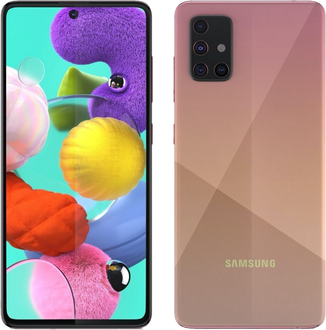 Samsung Galaxy A51 128GB Unlocked Smartphone - Pink (Compatible with Verizon) | Perfect for Streaming, Gaming & Social Media