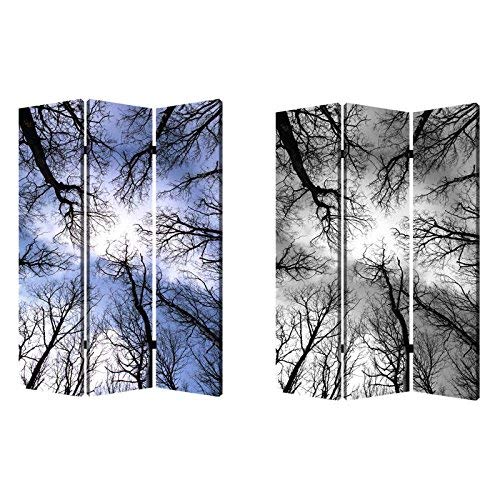 Elegant Forest Room Divider Screen - Natural Wood Privacy Partition for Home & Office Decor | Perfect for Living Rooms, Bedrooms, and Workspaces