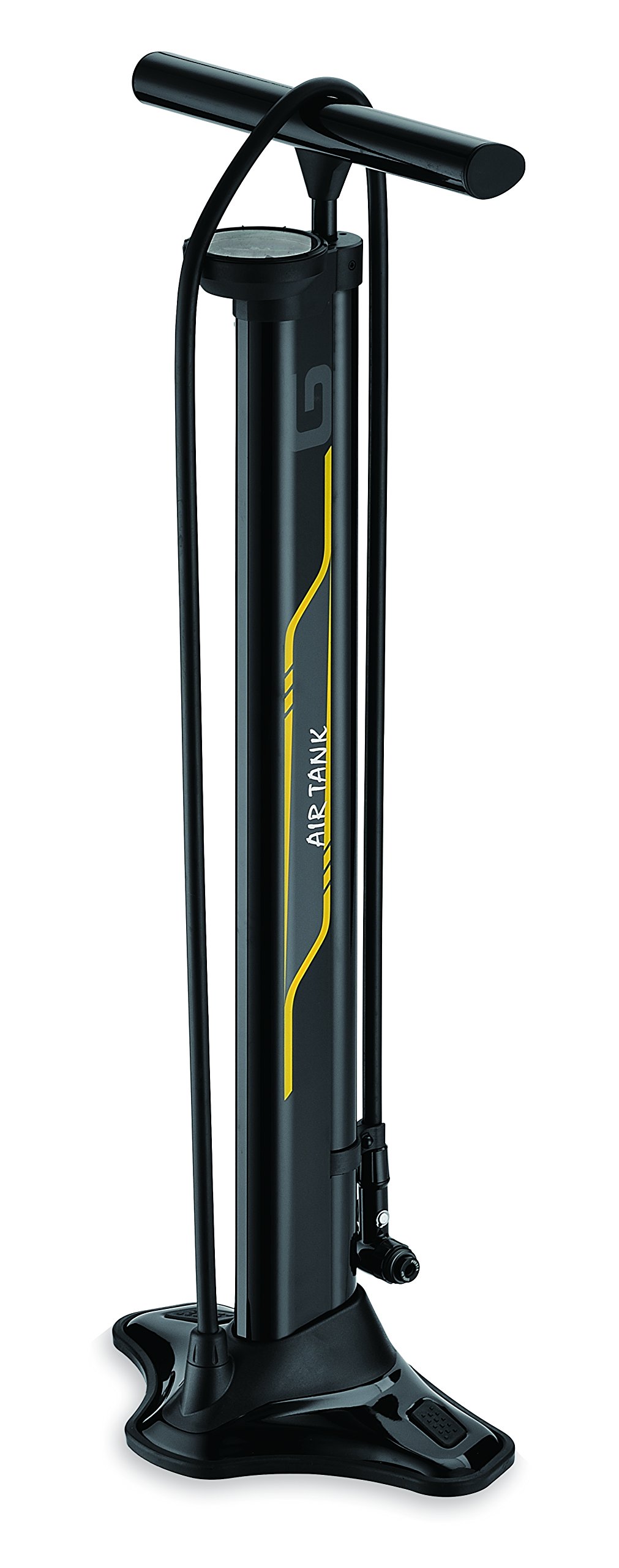 GIYO GF-94T High Pressure Tubeless Aluminum Floor Bike Pump - Presta & Schrader Valve Compatible - for Road Bikes, Mountain Bikes & BMX - Quick Inflation for Home & Outdoor Cycling