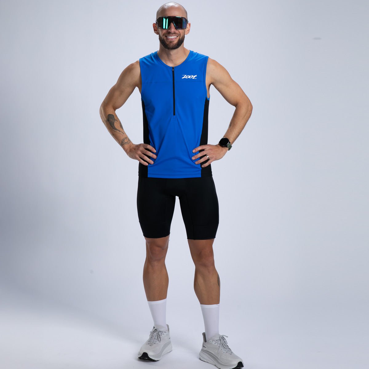 Men's Core Tri Tank - Breathable Quick-Dry Workout Shirt for Gym & Running - Ocean Blue - Perfect for Fitness Training & Outdoor Activities
