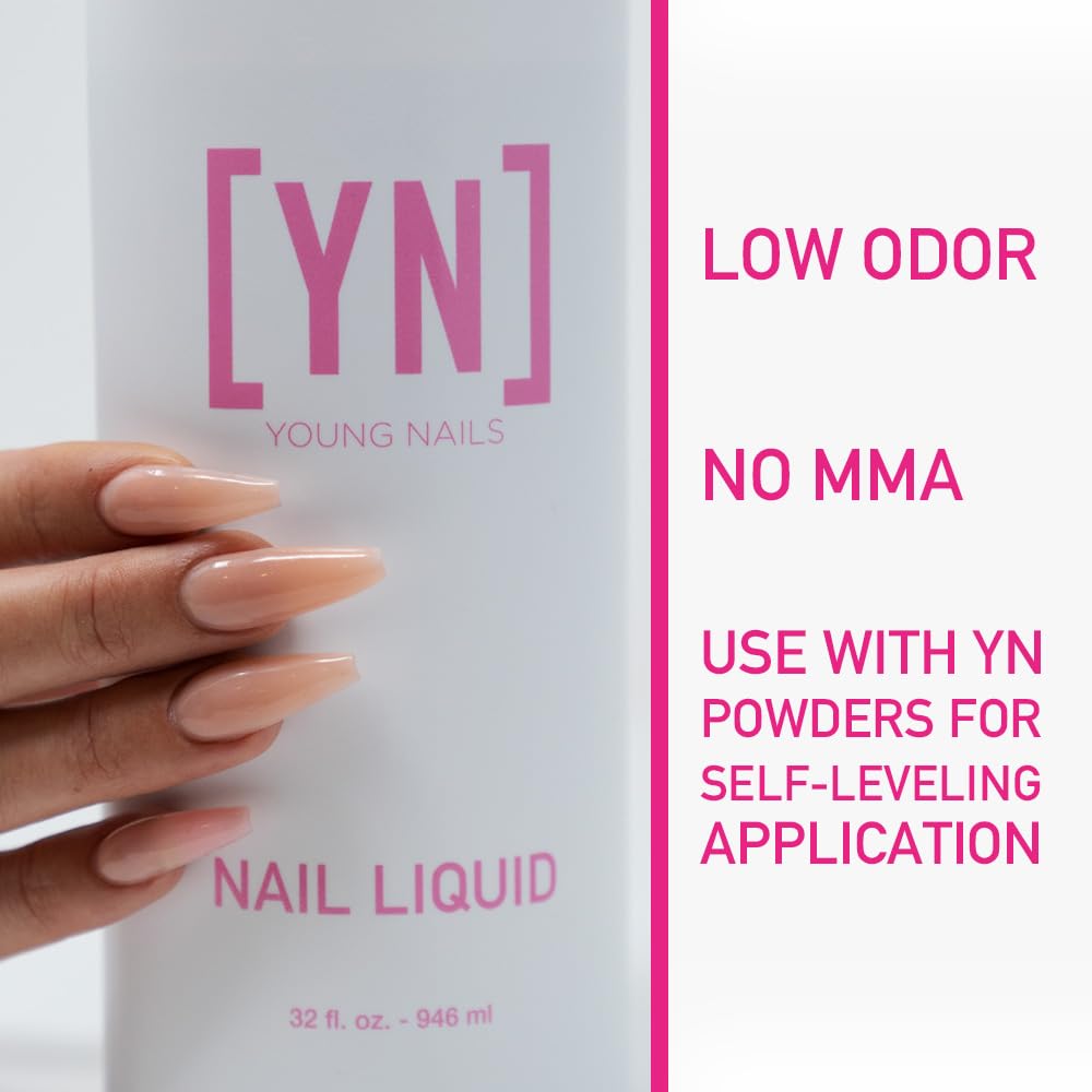 Young Nails Professional Nail Liquid - High-Quality Nail Polish for Salon & Home Use | Perfect for Manicures, Pedicures & Nail Art | Long-Lasting & Quick-Drying Formula