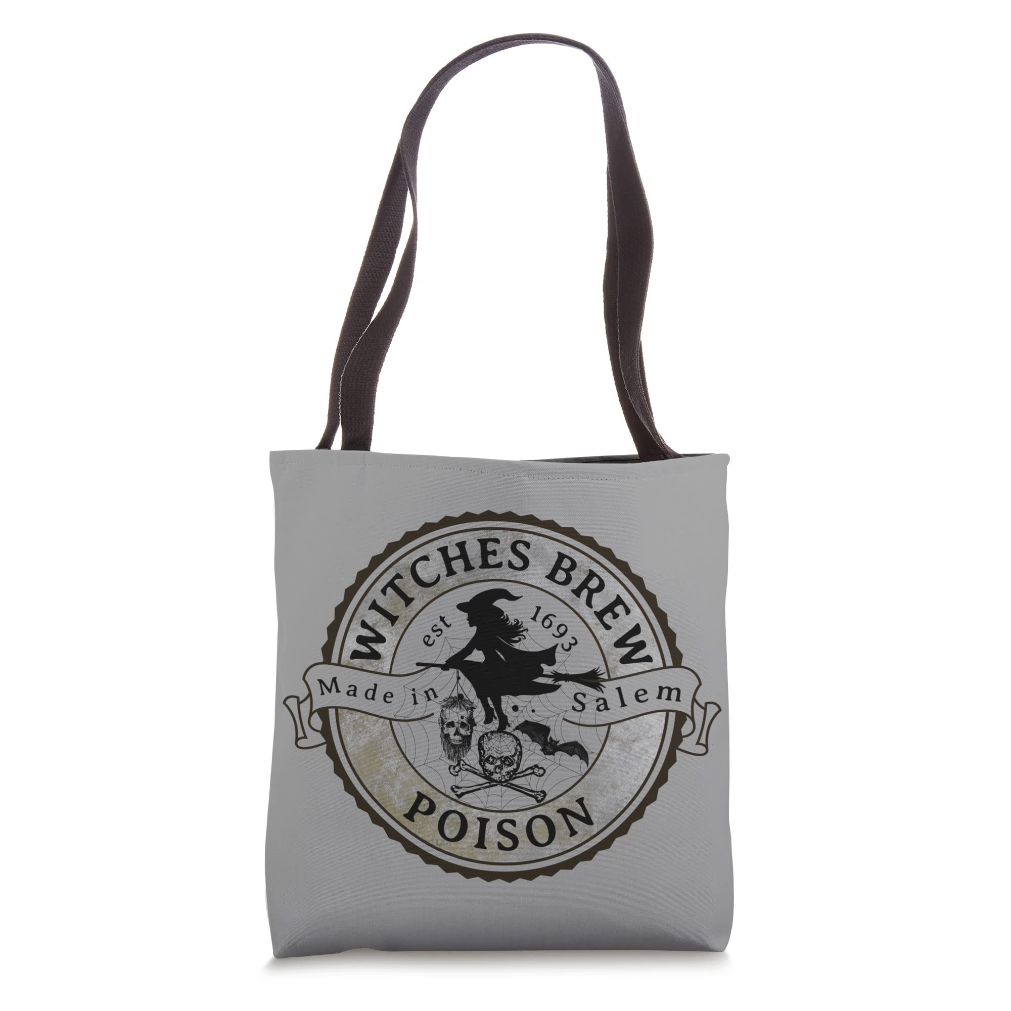 Witches Brew Poison Halloween Tote Bag - Spooky Halloween Party Accessory for Trick or Treat, Cosplay & Witch Costume