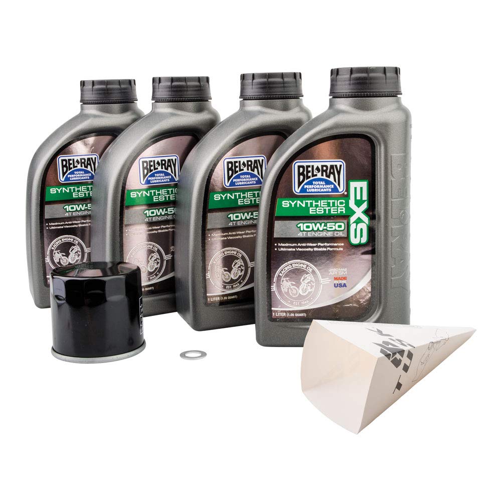 **Polaris RZR XP 900 2012 Limited Edition 4-Stroke Oil Change Kit - Bel-Ray EXS Synthetic Ester 10W-50 Motor Oil by TUSK - Perfect for Off-Road & Dirt Bike Maintenance**