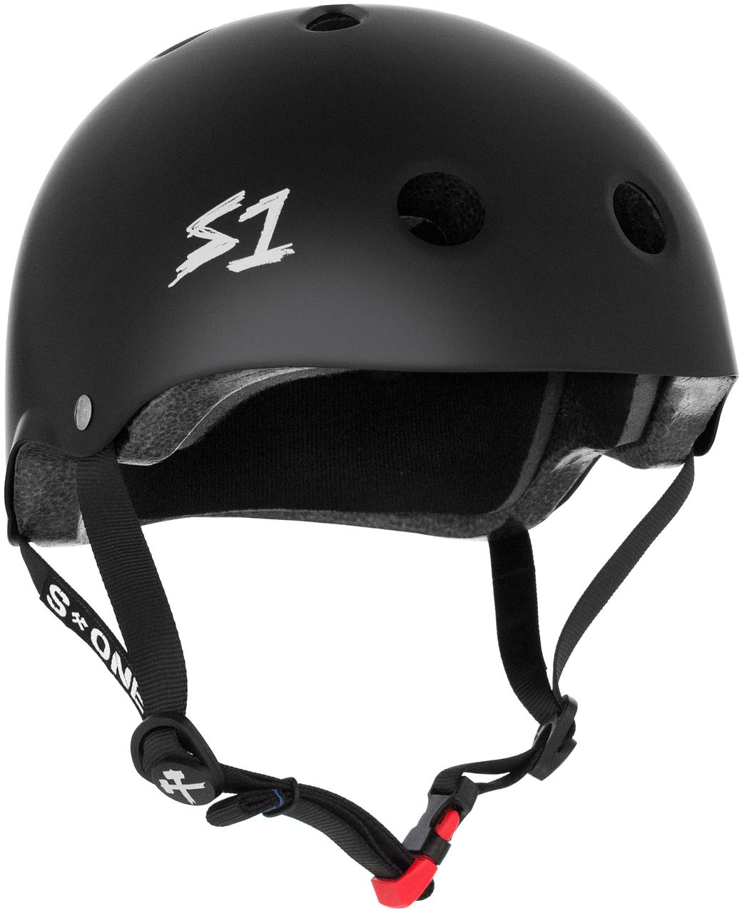 S1 Mini Lifer Helmet - Black Matte Motorcycle Helmet for Men & Women - Lightweight & Durable Bike Helmet for Urban Commuting & Street Riding