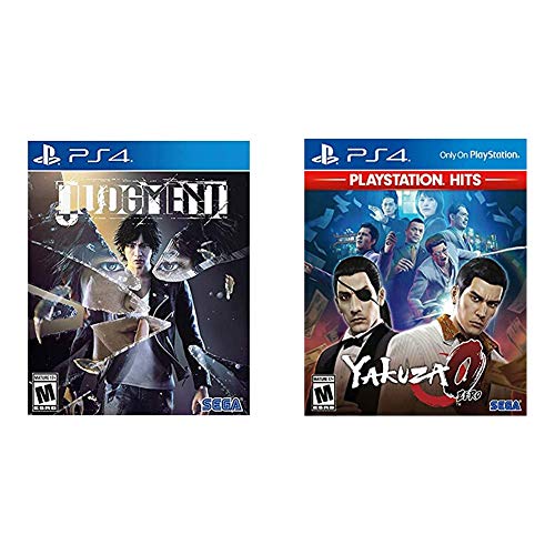 Judgment & Yakuza 0 - PlayStation Hits Bundle for PS4 | Action-Adventure Crime Games | Perfect for Yakuza Series Fans & Open-World Gaming Enthusiasts