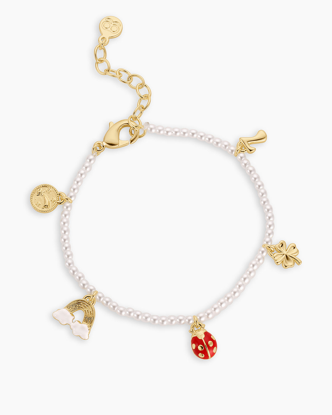 Lucky Mini Charm Bracelet for Women - Dainty Adjustable Gold & Silver Jewelry Gift for Her - Perfect for Birthday, Anniversary, Valentine's Day