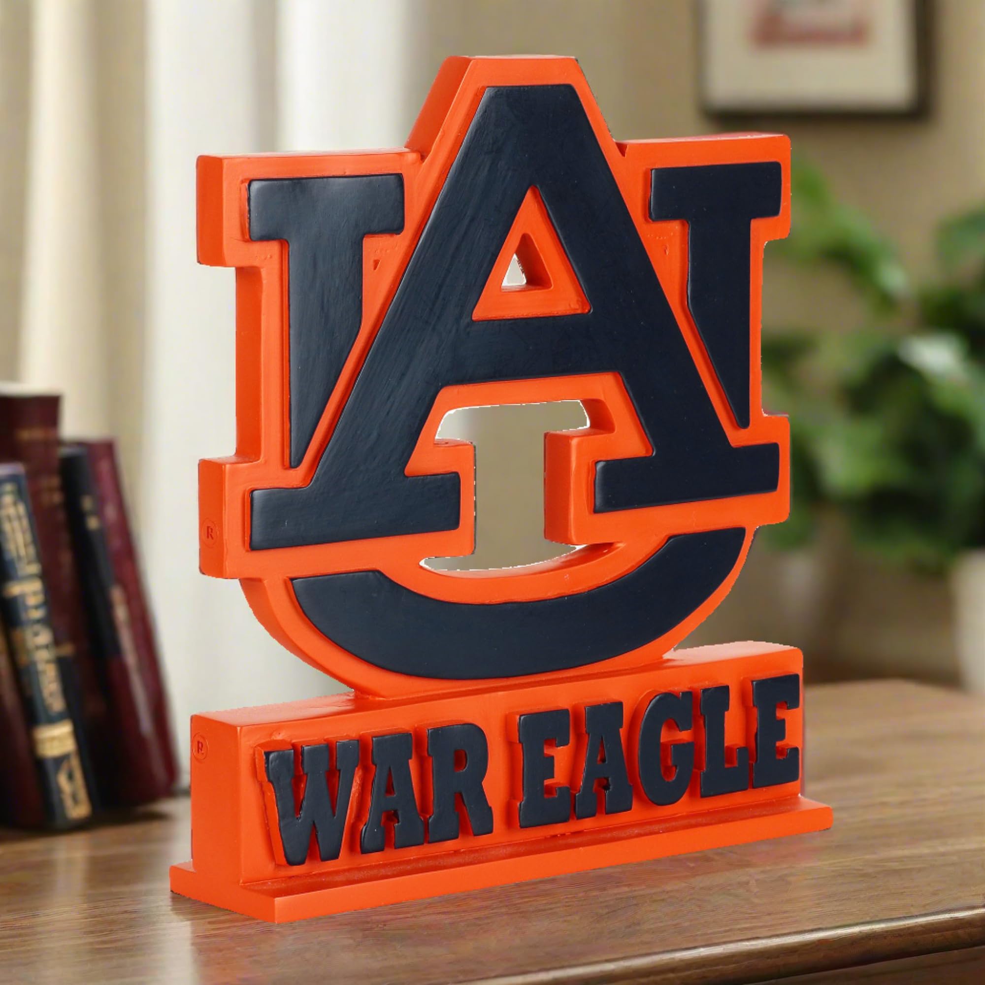 Auburn Tigers War Eagle Bronze College Desk Accessories - Perfect for Home Office Decor & Fan Gifts | NCAA Football Memorabilia & Game Day Display