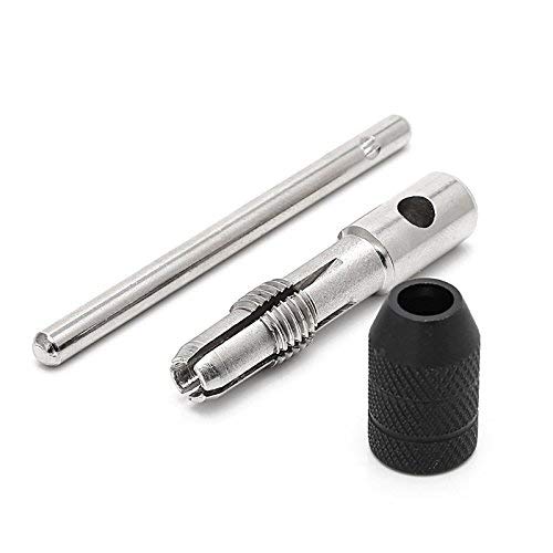 5-Piece T-Type Hand Screw Thread Tap Set - M3/M4/M5/M6 with Twist Drill Bits & Wrench Tool - Perfect for Metalworking, DIY Projects, and Home Repairs
