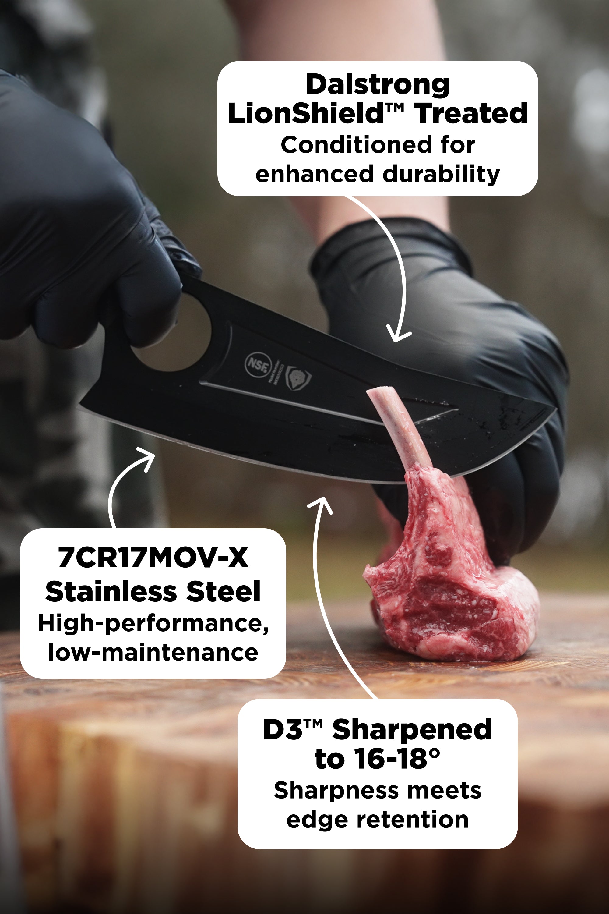 Dalstrong Venator Knife 7 - Shadow Series High-Performance Chef Knife | Professional Kitchen Knife for Slicing, Dicing & Chopping | Perfect for Home Chefs & Culinary Enthusiasts