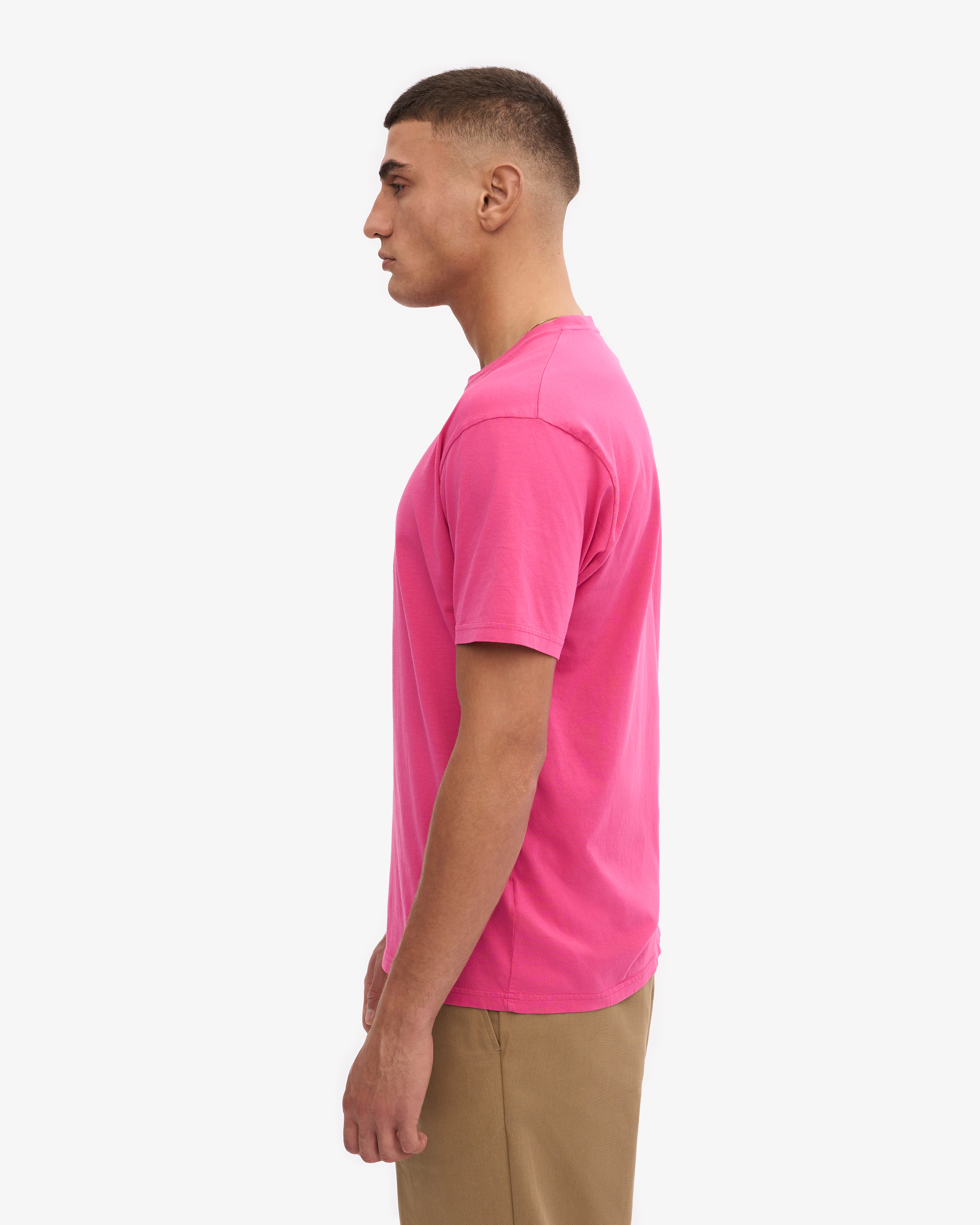 Classic Organic Cotton T-Shirt for Women - Soft Bubblegum Pink Tee - Eco-Friendly Casual Wear for Everyday Outfits & Summer Fashion