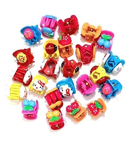 Colorful DKB Plastic Hair Clips for Kids - 24-Pack Multicolor Hair Tic Tacs | Perfect for School, Parties & Daily Hairstyles