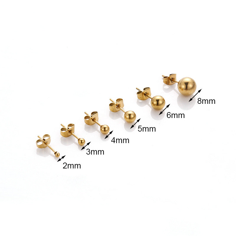 18K Gold Plated Cartilage Earrings for Men & Women - Surgical Steel Minimalist Stud Earrings | HSPJ389 | Perfect for Everyday Wear, Gifts & Special Occasions