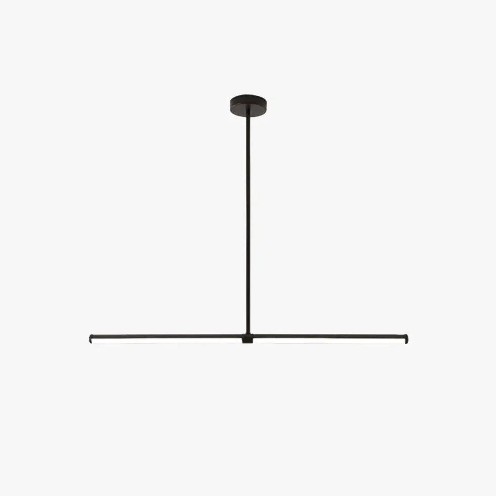 Modern Single Linear Pendant Light for Dining Room - Sleek Minimalist Hanging Fixture for Kitchen Island, Breakfast Nook & Contemporary Home Decor