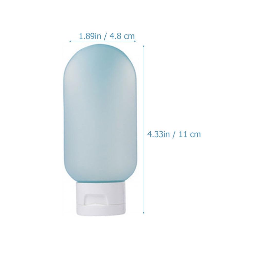 Wild Cat Travel Bottles 60ML - Leak Proof Refillable Squeeze Containers for Shampoo, Lotion & Body Wash | BPA-Free PP Toiletry Bottles with Secure Lids | Perfect for Air Travel, Gym Bag & Vacation Essentials (Pack of 2)