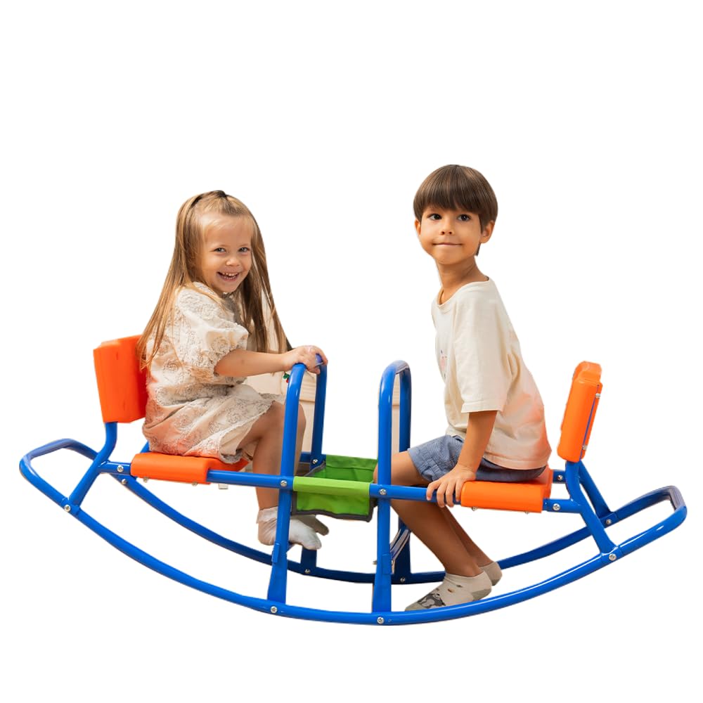 Outdoor Kids Teeter Totter Seesaw - Durable Rocking Toy for Boys & Girls Ages 3-6 | Perfect for Backyard, Playground & Indoor Play | Fun Birthday Gift for Toddlers & Preschoolers