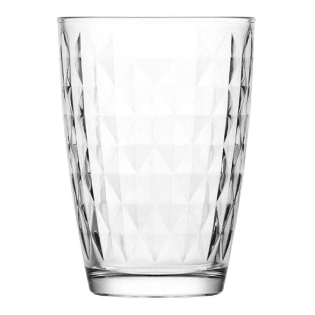 Classic Eve Highball Tumbler Set of 6 - 415ml (14oz) Glass Cups for Cocktails, Iced Coffee & Smoothies - Perfect for Parties, Home Bar & Everyday Use