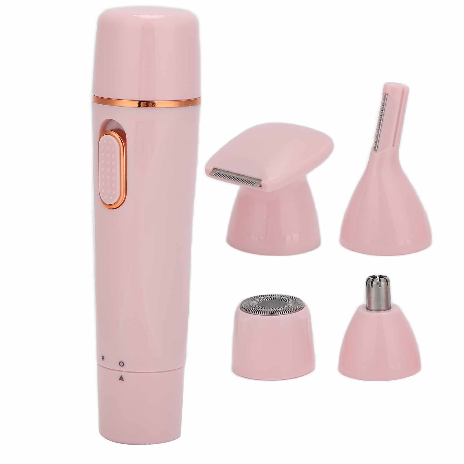 SYH&AQYE 4-in-1 Electric Hair Trimmer for Women & Men - USB Rechargeable Painless Facial, Eyebrow, Nose & Ear Hair Remover - Perfect for Travel, Grooming & Personal Care
