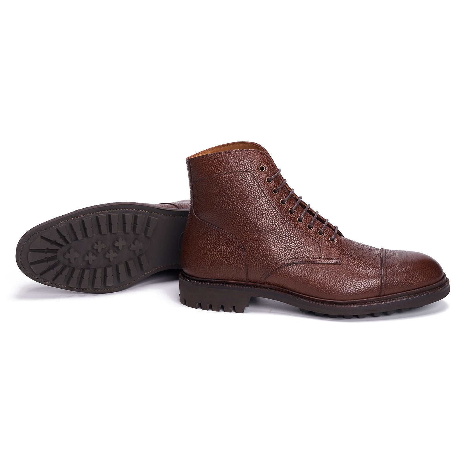 101387 Brown Country Calf Leather Boots - Durable & Stylish Western Boots for Men | Perfect for Rodeo, Ranch Work & Outdoor Adventures