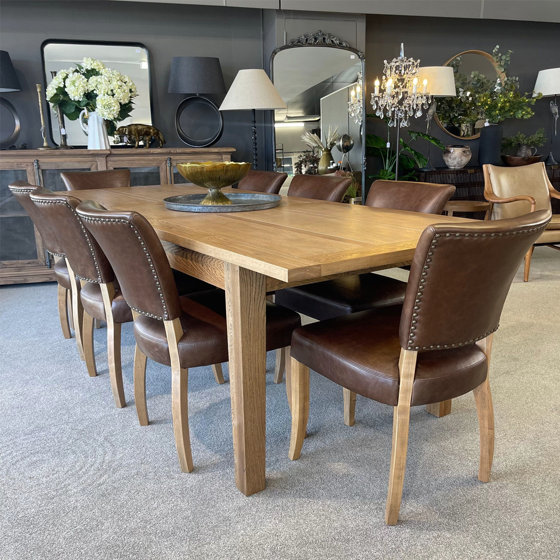 Hartley Extendable Dining Table - 7ft, 8.5ft, 10ft - Expandable Wooden Table for Large Families & Entertaining | Perfect for Dining Rooms, Kitchens & Open Concept Spaces