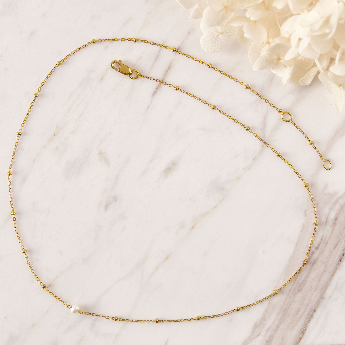 Disco Pearl Necklace Gold - Elegant Vintage Pearl Jewelry for Women, Perfect for Parties, Weddings & Special Occasions