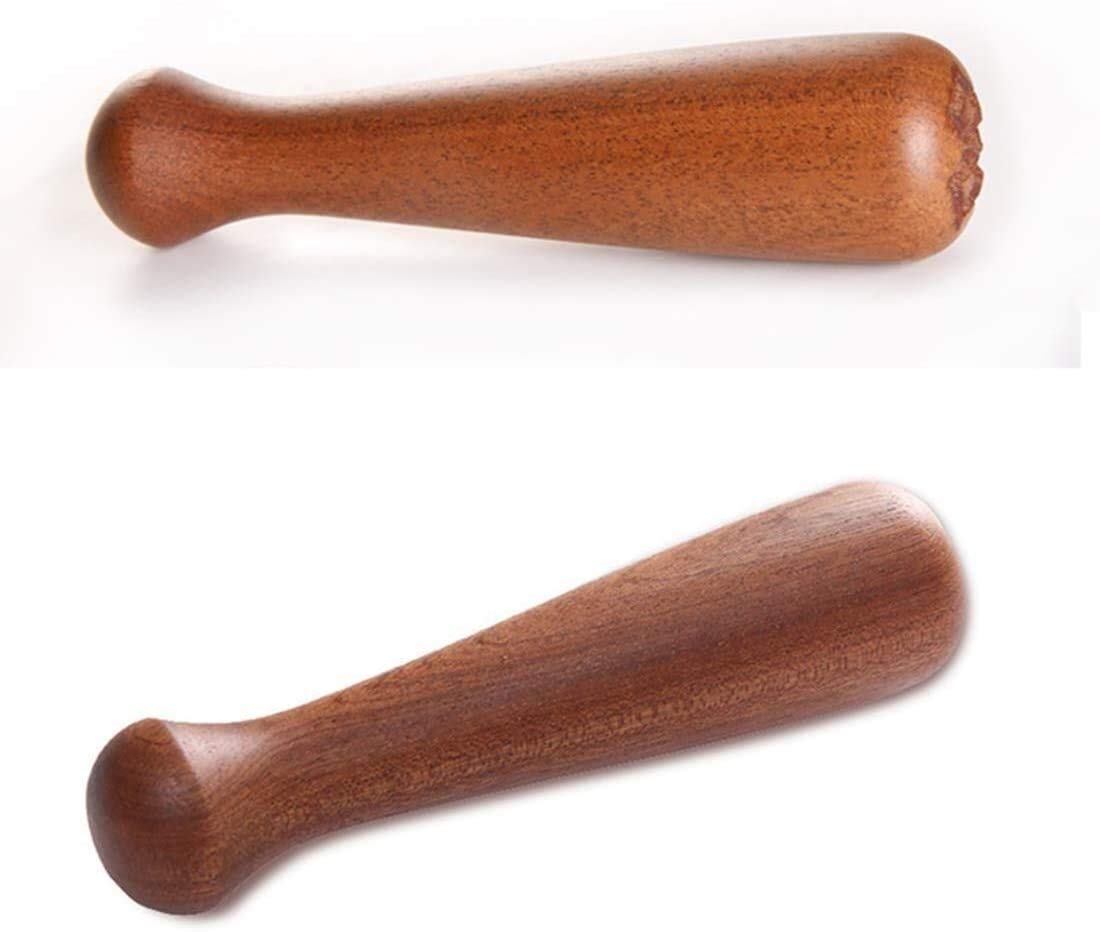 Premium Wooden Mortar and Pestle Set - Natural Spice Grinder for Pepper, Garlic & Herbs - Easy to Use & Clean - Perfect for Crushing, Grinding & Mashing Spices, Herbs & Medicine - Ideal for Cooking, Baking & Herbal Remedies