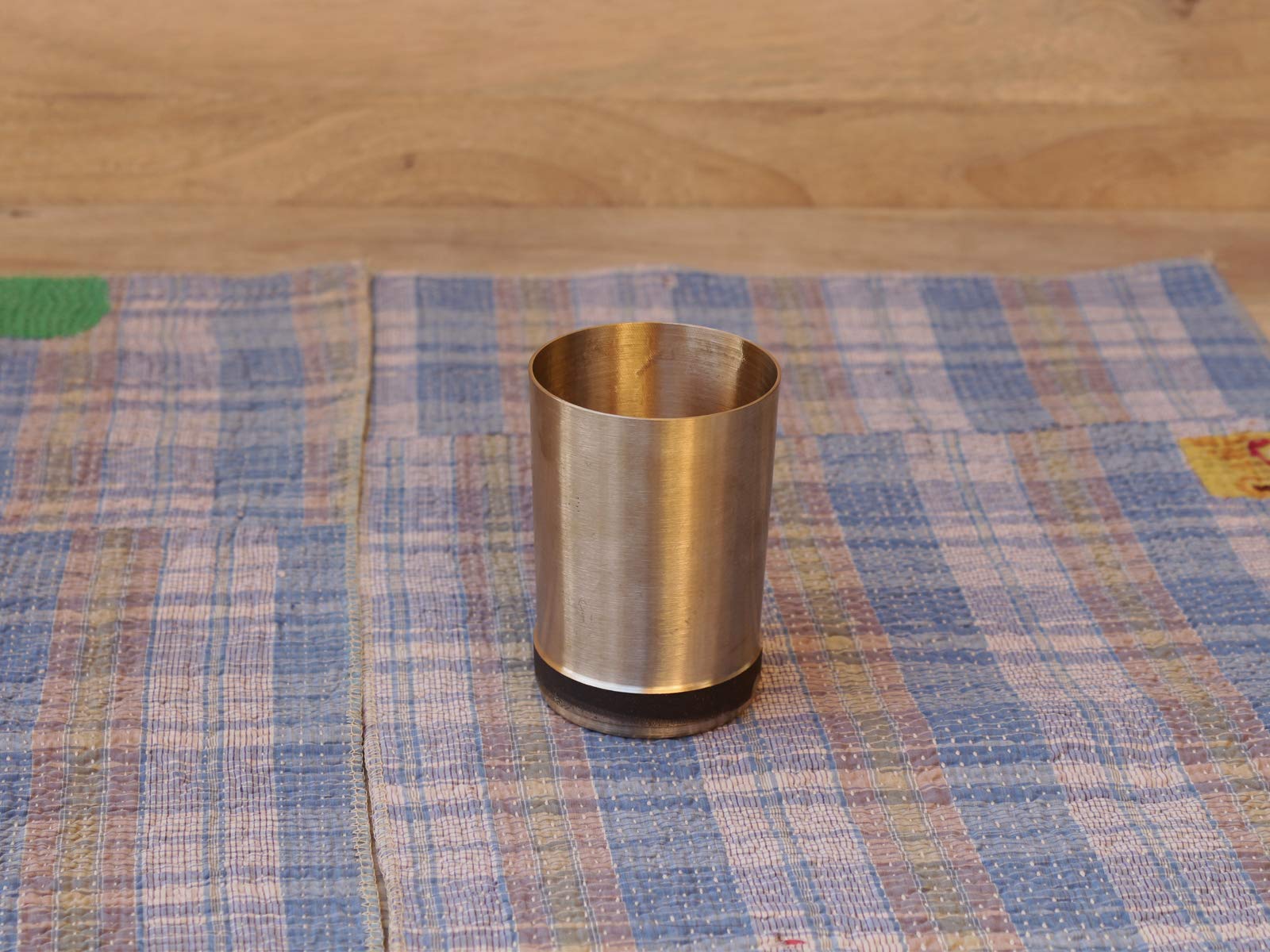 Handmade Bronze Kansa Ayurveda Cup - 2.5x3.6 Inch Traditional Indian Tumbler for Milk, Water & Wellness Drinks | Perfect for Ayurvedic Rituals, Home Decor & Dining Table Decoration
